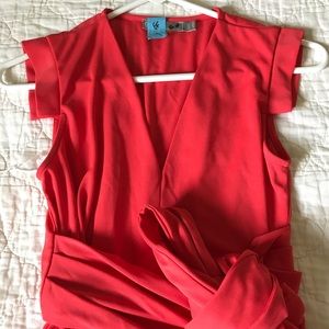 MATERNITY ASOS coral dress